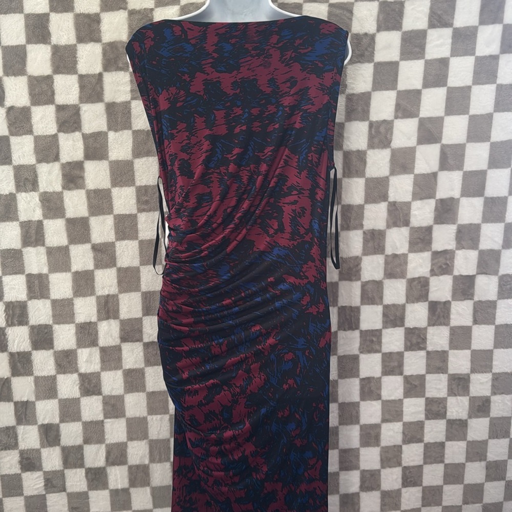 NWT DKNYC Blue and Red Asymmetrical Bodycon ColorBlock Dress Size M/Medium - Picture 10 of 14